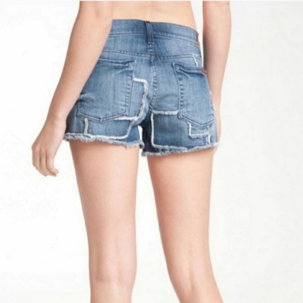 New 7 For All Mankind Patchwork Boho Cutoff Short… - image 7